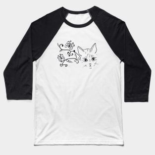 Katzentattoo Baseball T-Shirt